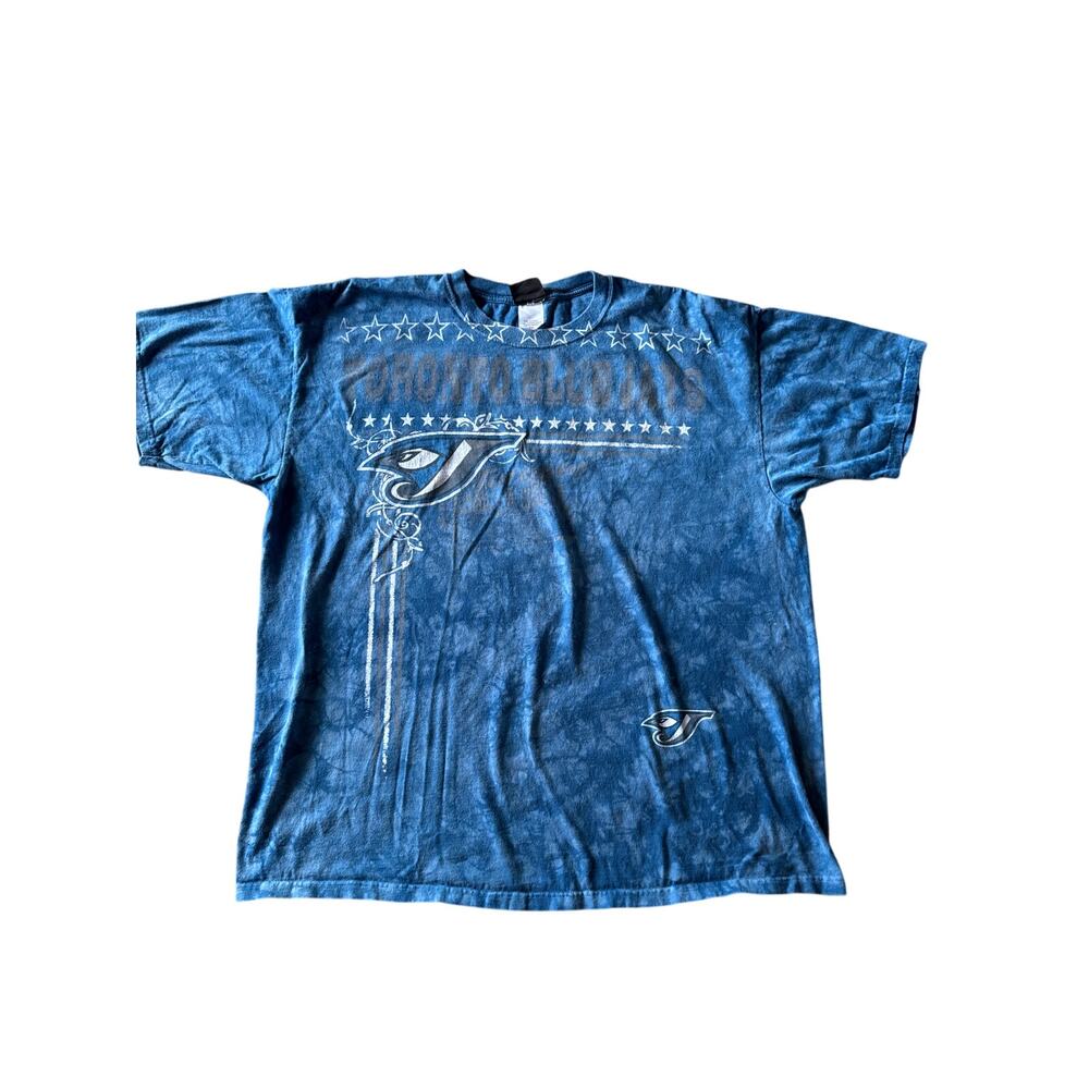 Vintage MLB Toronto Blue Jays Liquid Blue XXL Tie Dye Blue T-Shirt